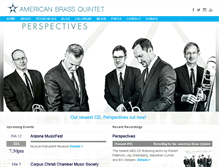 Tablet Screenshot of americanbrassquintet.org